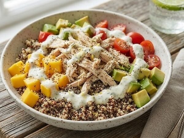Sol andino: ensalada de quinua y mango